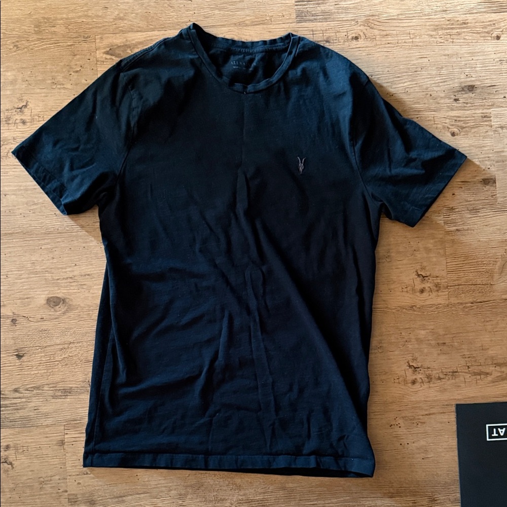 All Saints Black Short Sleeve Tee